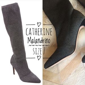 Catherine Malandrino | Tall Glitter Boots | Size 7